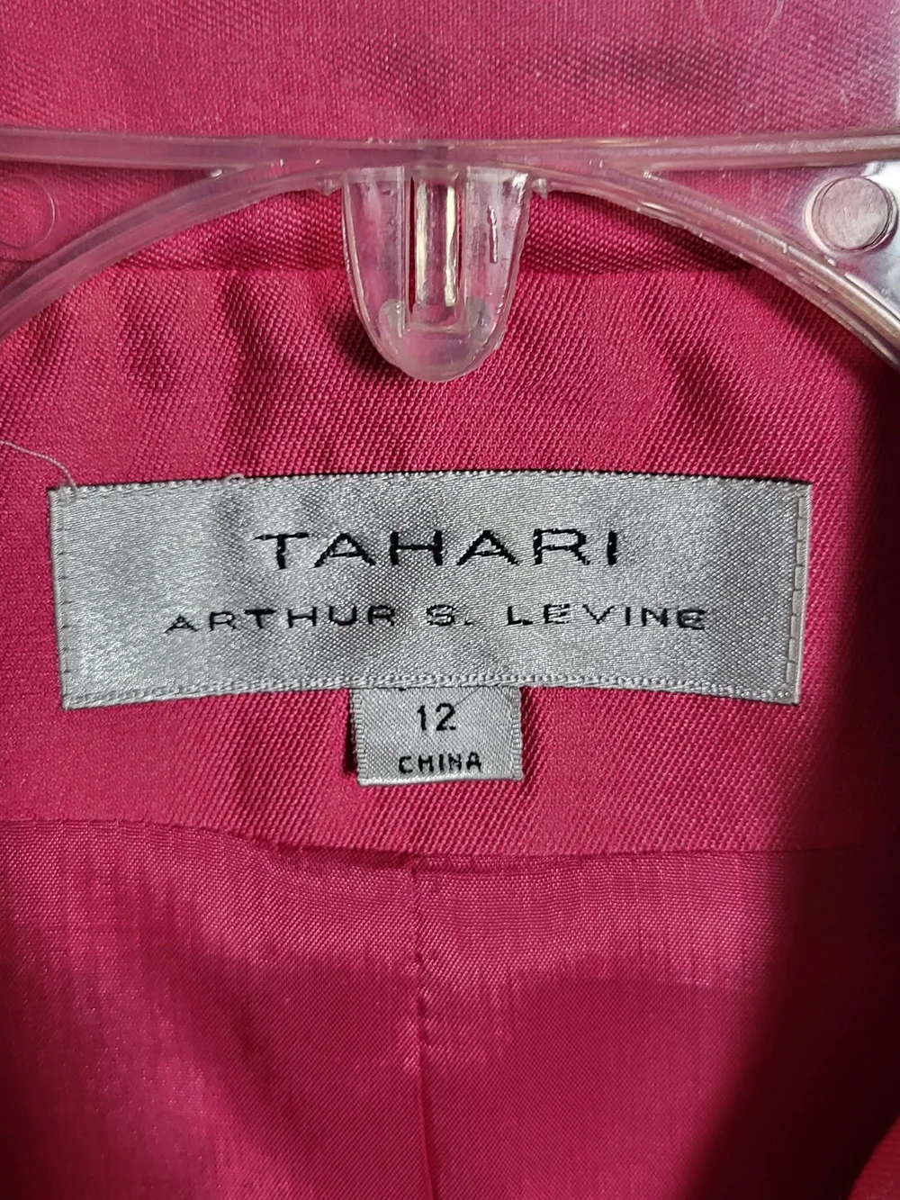 Magenta Tahari Blazer & Skirt